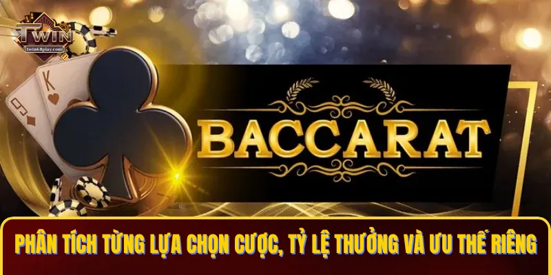 Phân tích từng lựa chọn cược, tỷ lệ thưởng và ưu thế riêng